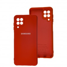 Чехол для Samsung Galaxy A22 / M22 Silicone Full camera красный