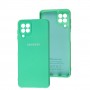 Чохол для Samsung Galaxy A22 / M22 Silicone Full camera marine green