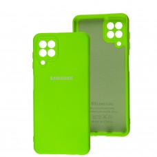 Чехол для Samsung Galaxy A22 / M22 Silicone Full camera зеленый / lime green