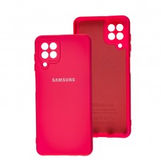 Чехол для Samsung Galaxy A22 / M22 Silicone Full camera розовый / barbie pink