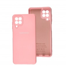Чехол для Samsung Galaxy A22 / M22 Silicone Full camera розовый / pink