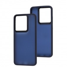 Чехол для Xiaomi Redmi 12C/11A/Poco C55 Lyon Frosted navy blue