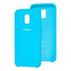 Чехол для Samsung Galaxy J6 2018 (J600) Silky голубой 