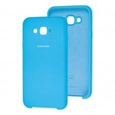 Чехол для Samsung Galaxy J7 (J700) Silky Soft Touch светло синий