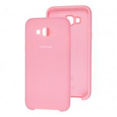 Чехол для Samsung Galaxy J7 (J700) Silky Soft Touch светло розовый 