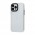Чохол для iPhone 13 Pro Shadow Matte Metal Buttons білий