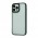 Чохол для iPhone 13 Pro Shadow Matte Metal Buttons зелений