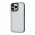Чехол для iPhone 13 Pro Shadow Matte Metal Buttons серый