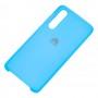 Чехол для Huawei P30 Silky Soft Touch "голубой"
