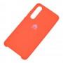 Чехол для Huawei P30 Silky Soft Touch "оранжевый"