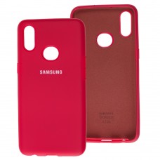 Чехол для Samsung Galaxy A10s (A107) Silicone Ful lрозово-красный 