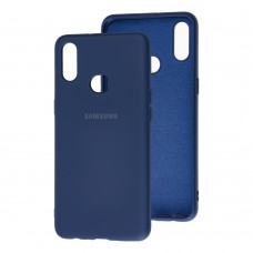 Чехол для Samsung Galaxy A10s (A107) Silicone Full темно-синий / midn blue