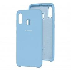 Чохол для Samsung Galaxy A20 / A30 Silky Soft Touch фіолетовий