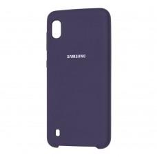 Чохол для Samsung Galaxy A10 (A105) Silky Soft Touch "темно-синій"