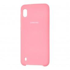 Чохол для Samsung Galaxy A10 (A105) Silky Soft Touch "світло-рожевий"