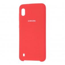 Чехол для Samsung Galaxy A10 (A105) Silky Soft Touch "красный"