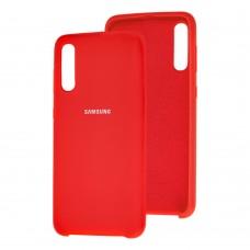 Чехол для Samsung Galaxy A50 / A50s / A30s Silky Soft Touch красный