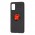 Чохол для Samsung Galaxy A41 (A415) Deen ColorRing з кільцем чорний / червоний