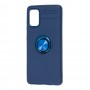 Чохол для Samsung Galaxy A41 (A415) Deen ColorRing з кільцем синій