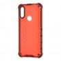 Чехол для Xiaomi Redmi 7 Transformer Honeycomb ударопрочный красный