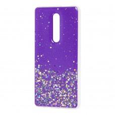 Чохол для Xiaomi Mi 9T / Redmi K20 glitter star цукерки фіолетовий