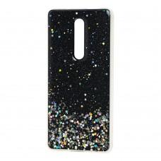 Чехол для Xiaomi Mi 9T / Redmi K20 glitter star конфети черный