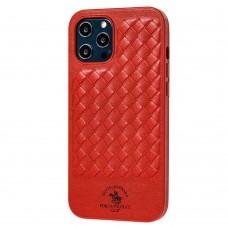 Чехол для iPhone 12 Pro Max Polo Ravel (leather) красный