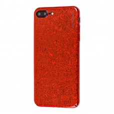 Чехол для iPhone 7 Plus / 8 Plus X-Level Crystal красный