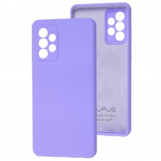 Чехол для Samsung Galaxy A72 (A726) Wave Full camera light purple
