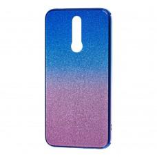 Чохол для Xiaomi Redmi 8 Ambre glass "рожево-блакитний"