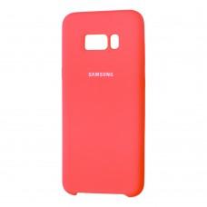 Чохол для Samsung Galaxy S8 Plus (G955) Silky Soft Touch "ярко-рожевий"
