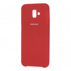 Чохол для Samsung Galaxy J6+ 2018 (J610) Silky темно червоний