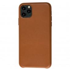 Чехол для iPhone 11 Pro Max Leather classic "brown"