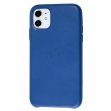 Чехол для iPhone 11 Leather classic "blue cobalt"