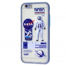 Чехол для iPhone 6 / 6s Picture shadow matte космонавт серо-фиолетовый