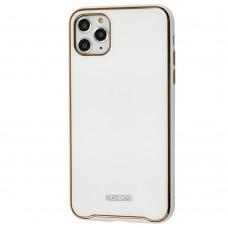 Чохол для iPhone 11 Pro Max Glass Premium білий