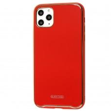 Чохол для iPhone 11 Pro Max Glass Premium червоний