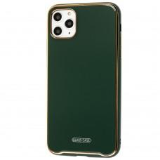 Чохол для iPhone 11 Pro Max Glass Premium зелений