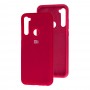 Чехол для Xiaomi Redmi Note 8T Silicone Full розово-красный