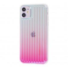 Чехол для iPhone 11 Gradient Laser розовый