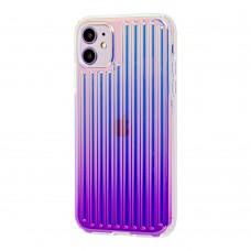 Чохол для iPhone 11 Gradient Laser фіолетовий