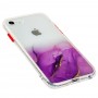 Чохол для iPhone 7/8/SE 20 Transparent mramor рожевий