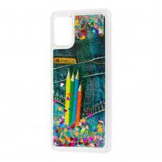 Чехол для Samsung Galaxy A51 (A515) Блестки вода new pencils