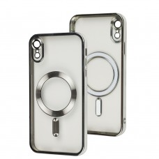 Чохол для iPhone Xr Fibra Chrome MagSafe silver