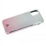 Чохол для iPhone 11 Swaro glass сріблясто-рожевий