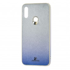 Чохол для Xiaomi Redmi Note 7 / 7 Pro Swaro glass сріблясто-синій