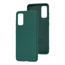Чохол для Samsung Galaxy S20 (G980) Silicone Full темно-зелений