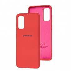 Чехол для Samsung Galaxy S20 (G980) Silicone Full коралловый