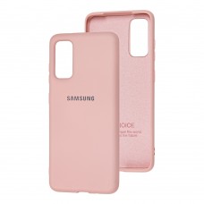 Чехол для Samsung Galaxy S20 (G980) Silicone Full розовый / pink sand