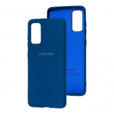 Чехол для Samsung Galaxy S20 (G980) Silicone Full синий